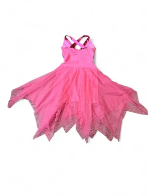 Hot Pink Tulle Coquette Dress | Fairycore Princess Prom Dress XS/S Petite thumbnail 8