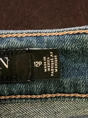 Lauren Ralph Lauren Jeans Womens 12P Petite Blue Med Wash Skinny Stretch Denim thumbnail 8
