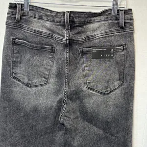 Risen Women's High Rise Distressed Raw Hem Flare Jeans 32/15 NWT thumbnail 6