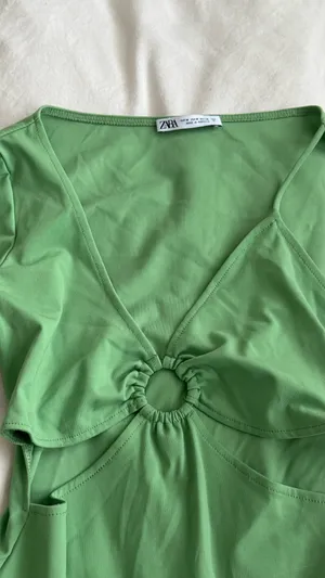 ZARA Lime Green Bodysuit thumbnail 3