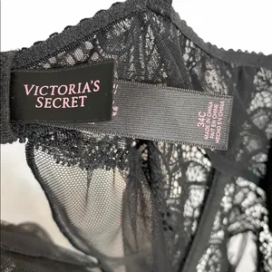 Victoria’s Secret Bustier Babydoll Top Goth Y2K Dark Romantic Whimsygoth 34C thumbnail 8