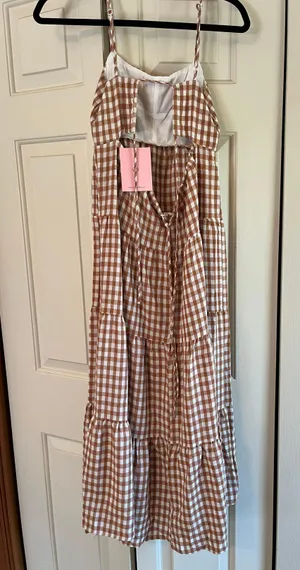Hello Molly Maxi Gingham Dress thumbnail 4