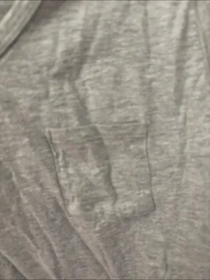 Hanes Gray Ladies T-Shirt Large thumbnail 2