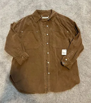 Free People Corduroy button up shirt thumbnail 1