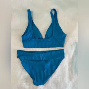 Aerie Wide Rib Longline‎ Plunge Ring Bikini thumbnail 6