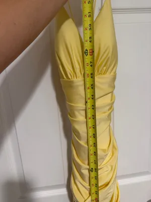 Lady Black Tie Prom Dress Yellow Size XS thumbnail 3
