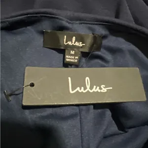 Lulu's Midnight Blue V-Neck Jumpsuit thumbnail 7