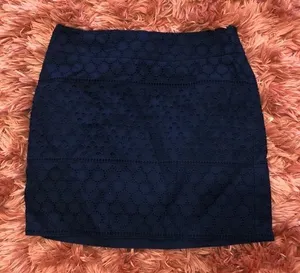 Banana republic navy lace blue Nwot short skirt thumbnail 1