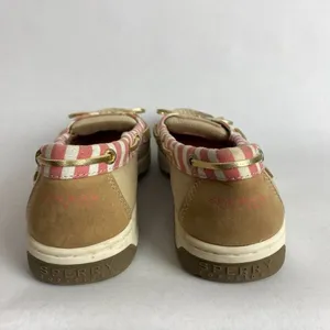 Sperry Top‎ Sider Angelfish Boat Shoes Women 6 Leather Cream Pink Nautical Flats thumbnail 7