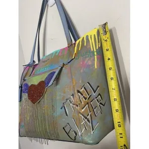 kate spade w handbag customized by me w graffi mul thumbnail 5