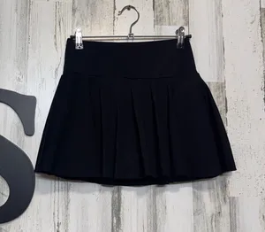 Halara Skort Womens XS Black High Waisted Pleated Tennis skort Athletic thumbnail 1