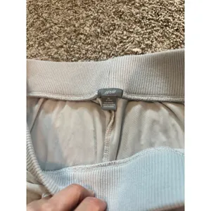 Aerie Light Gray Crushed Velvet Joggers Womens XS Lounge Pants Soft‎ Ribbed thumbnail 5