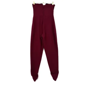 Trixxi Strapless Burgundy Ruched Leg Jumpsuit M Formal Cocktail Evening Romper thumbnail 2