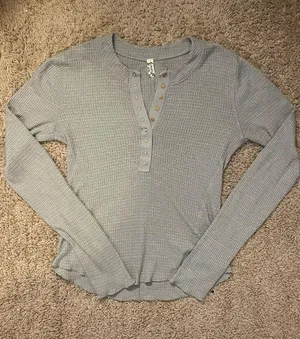 Free People Long Sleeve Top Thermal thumbnail 1