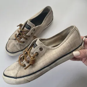 Sperry Top-Sider Canvas Boat Shoes Sneakers Lace Up Casual Size 6 thumbnail 3
