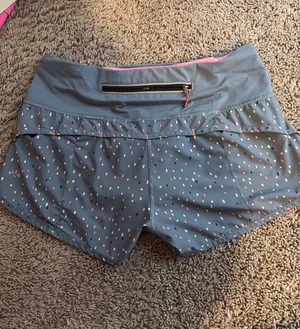 Sprinkle Lululemon Grey Colorful Speed Up Shorts thumbnail 2