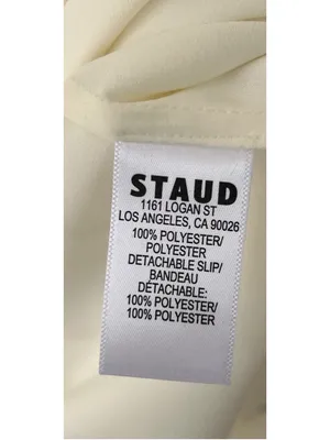 STAUD Brea Shift Mini Dress S Ivory Sheer Minimalist Clean Girl Business Casual thumbnail 12