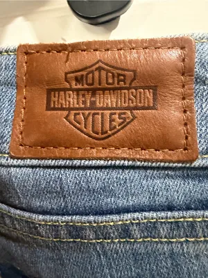 Harley-Davidson Women's Light Blue Straight-Leg Jeans Size 28 thumbnail 4