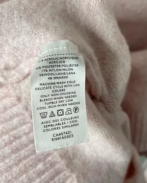 Loft light pink Crewneck pullover sweater thumbnail 4