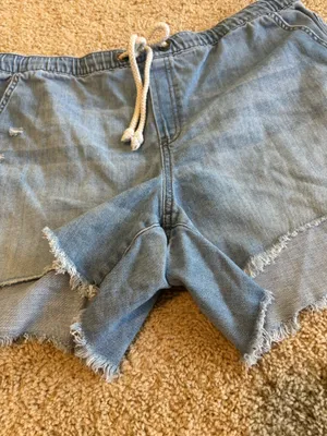 Aerie stretchy denim like shorts thumbnail 3
