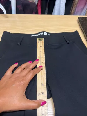 Betabrand Black Straight Leg Dress Pant Yoga Pants‎ XS Petite thumbnail 7