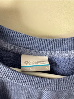 Columbia Periwinkle Blue Crewneck Sweatshirt / J33 thumbnail 3