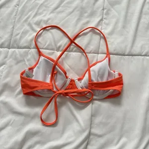 Salt + Cove Womens‎ Size XS Underwire Bikini Top Orange Padded Summer Beach thumbnail 3