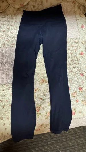 navy cropped 23 inch lululemon wunder train thumbnail 1