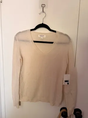 Nordstrom Cashmere V-Neck Sweater thumbnail 5
