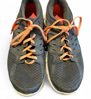 Nike Womens Revolution Gray/Orange Running Shoes Sneakers Size 10 thumbnail 1