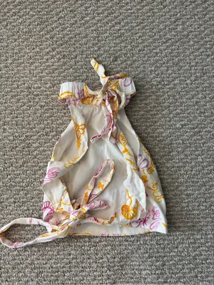 Peppermayo x Rikki Day Seafood Print Linen Halter Top and Mini Skirt Set thumbnail 6
