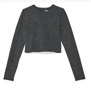 Girlfriend Collective‎ ReSet Cropped Long Sleeve Workout Top Gray LG Activewear thumbnail 2
