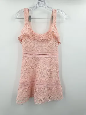 Lovers and Friends Happy Hour Pink Lace Mini Dress Size XXS thumbnail 2