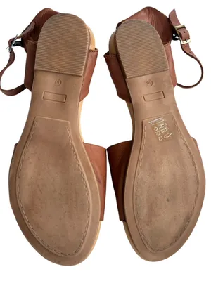EUC Miz Mooz Leather Antony Sandals Brown Size 10 thumbnail 8