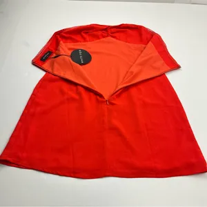 White Fox Lift You Up Strapless Mini Dress Chilli Orange Red‎ Womens Medium NEW thumbnail 9