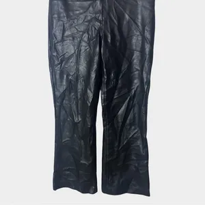 Wilfred Melina Black Vegan Leather High Rise Straight Leg Pants Size 8‎ thumbnail 6