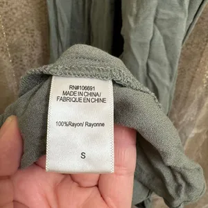Young, Fabulous & Broke Olive Green Smocked Faux Wrap Maxi Dress Small thumbnail 7