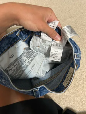Levi's Distressed High-Waist Denim Shorts - Blue thumbnail 3