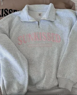 Sunkissed Coconut 1/4 Zip Sweatshirt thumbnail 3