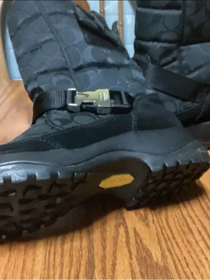Coach Black Signature Mid-Calf Buckle Boots thumbnail 3