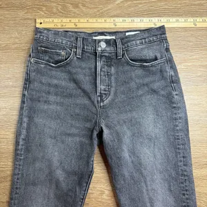 Levi's Premium Wedgie Icon Jeans Women's 28 Gray High Rise Tapered Ankle thumbnail 9