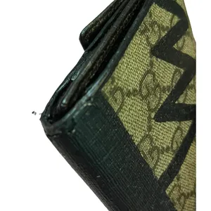 Gucci continental wallet lightning bolt in Navy w/COA vintage Rare thumbnail 7