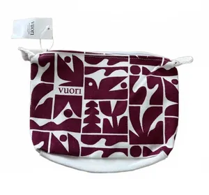 Vuori Holiday Strawberry Canvas Zip Pouch Cosmetic Bag 2025 NWT thumbnail 1