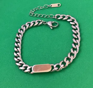 Titanium Steel Link Chain Bracelet for Men Women,Punk Hip Hop Bracelet thumbnail 6