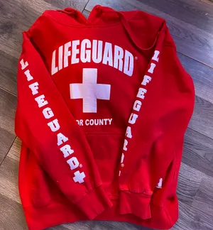 Lifegaurd Red Hoodie Size M thumbnail 3