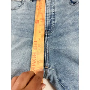 Express Womens 90s Slim Super High Rise 10R Blue Jeans Distressed Denim thumbnail 9