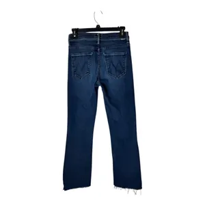 Mother Jeans Women 26 Blue Denim‎ Night Tripper The Insider Crop Fray Streetwear thumbnail 3