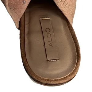 Aldo Barefoot Nude Peep Toe Suede Ankle‎ Booties Size 8 thumbnail 8