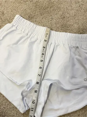 ALO Yoga Women’s Pull On Shorts 2” in White XXS thumbnail 11