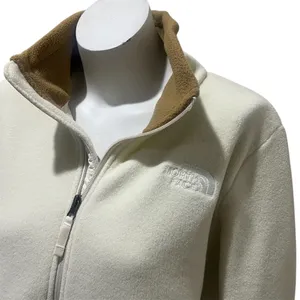 The North Face Womens Fleece Pullover 1/4 Zip Ivory Mock Neck Size L thumbnail 7